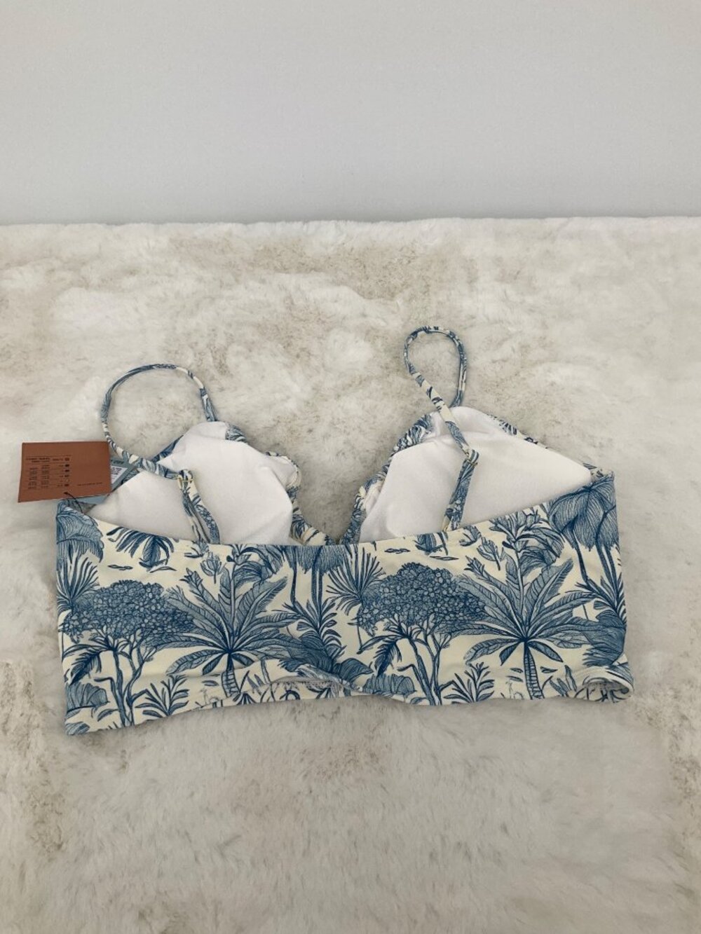 Shade & Shore LARGE Toile Longline Floral Botanical top Adjustable Straps & Remo - Picture 5 of 8